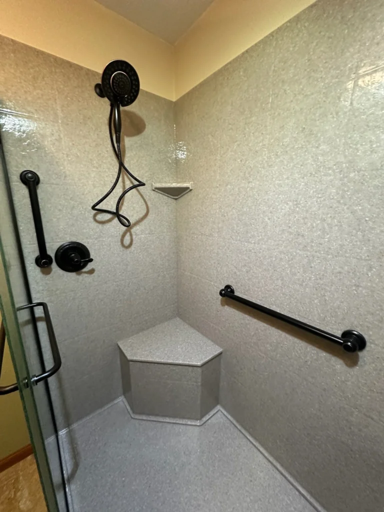 walk-in shower home feature